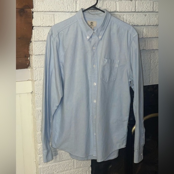 Vintage Y2K TIMBERLAND denim button up long‎ sleeve shirt - Picture 3 of 13